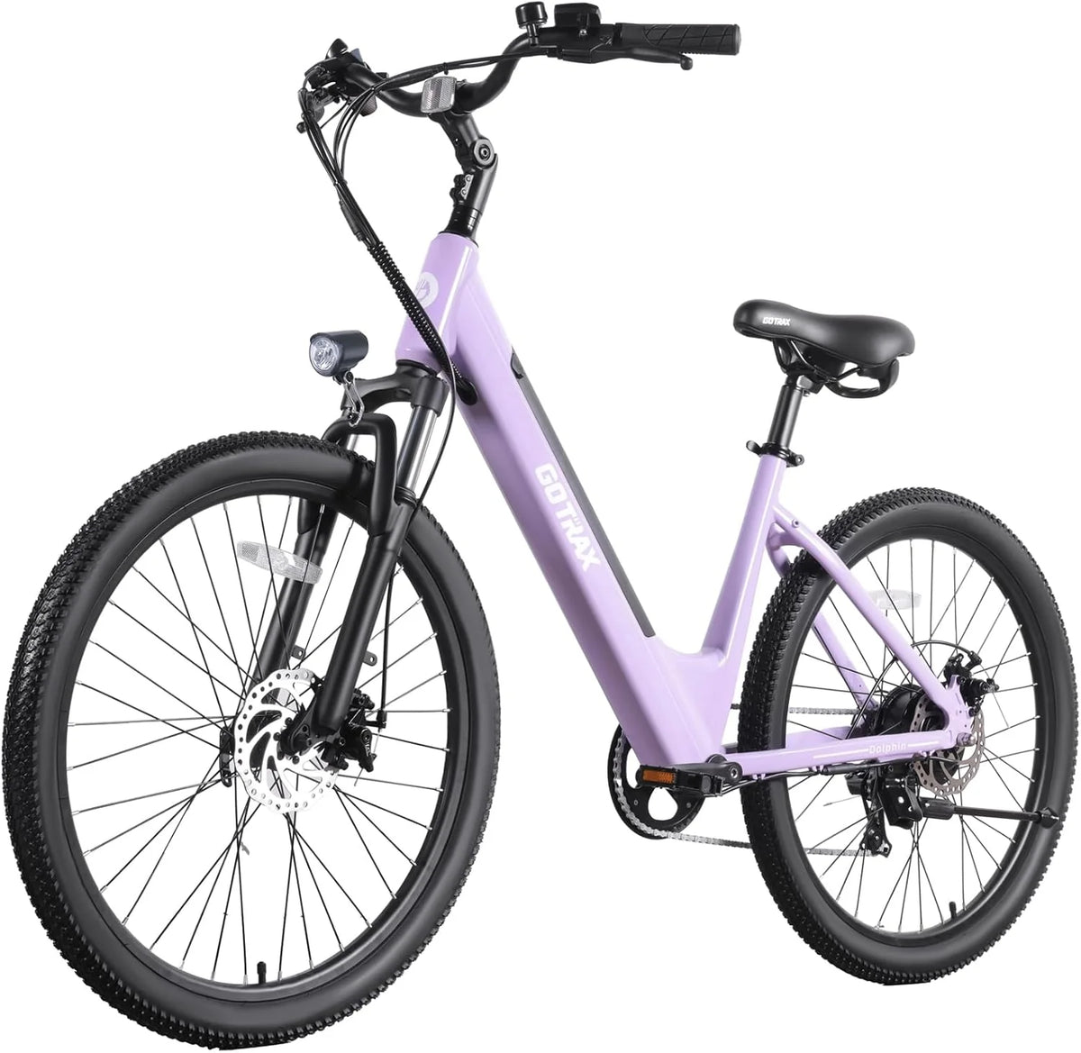 Gotrax Dolphin 26 Electric Bike Max Range 30 Miles 20Mph Power by Peak 500W