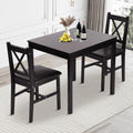 Pazidom Kitchen Table Set 5 Piece Dining Table Set Sturdy Wooden Square Table and Chair