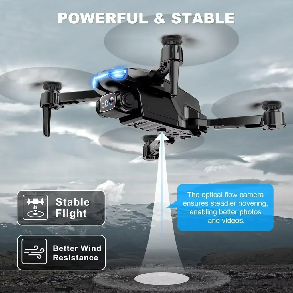 2K HD FPV Drone for Adults with Camera Altitude Hold Foldable and Portable