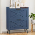 32 wide farmhouse shoe cabinet with 2 flip-top drawers and barn door design, adjustable shelves