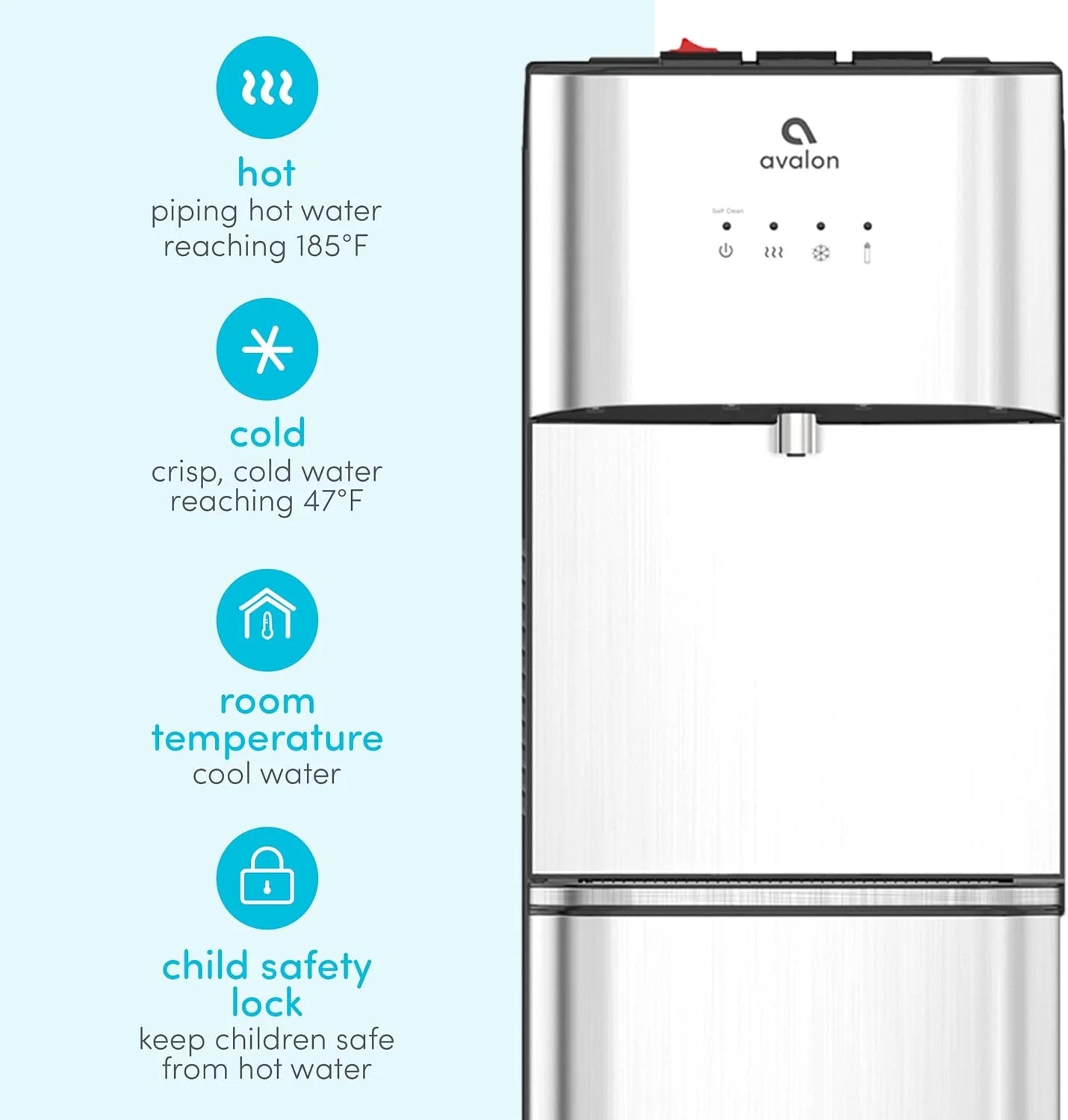 Avalon Limited Edition Self-Cleaning Water Dispenser - 3 Temperature Settings