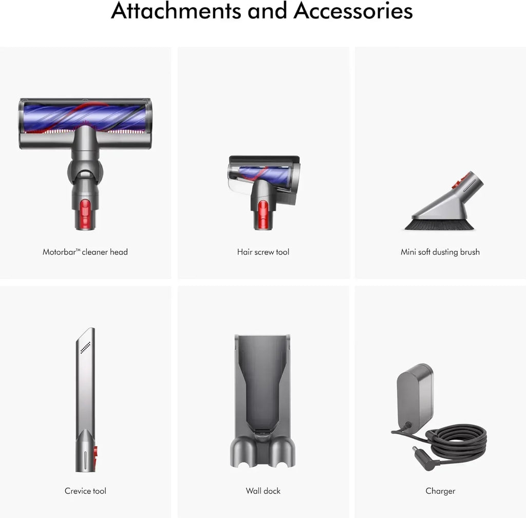 Cordless vacuum cleaner silver/nickel