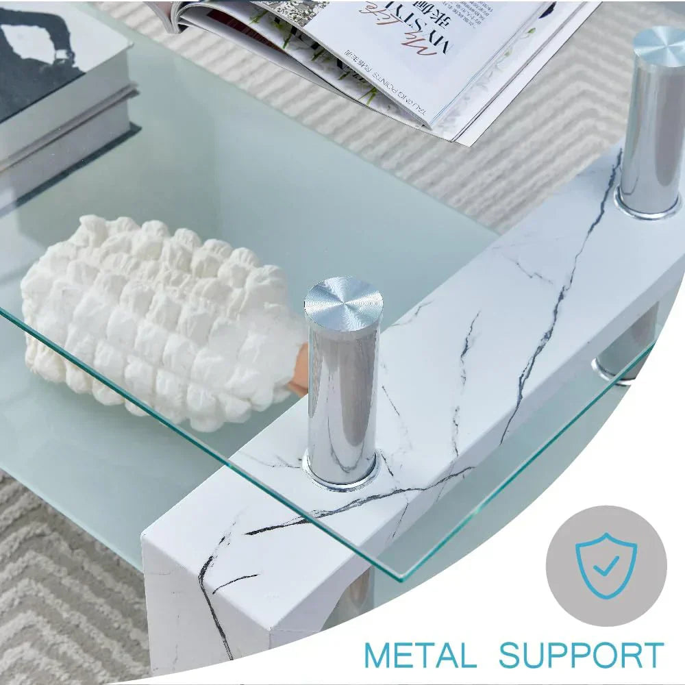 Living Room Rectangle Coffee Table Tea Table Suitable for Waiting Room Modern Side Coffee Table