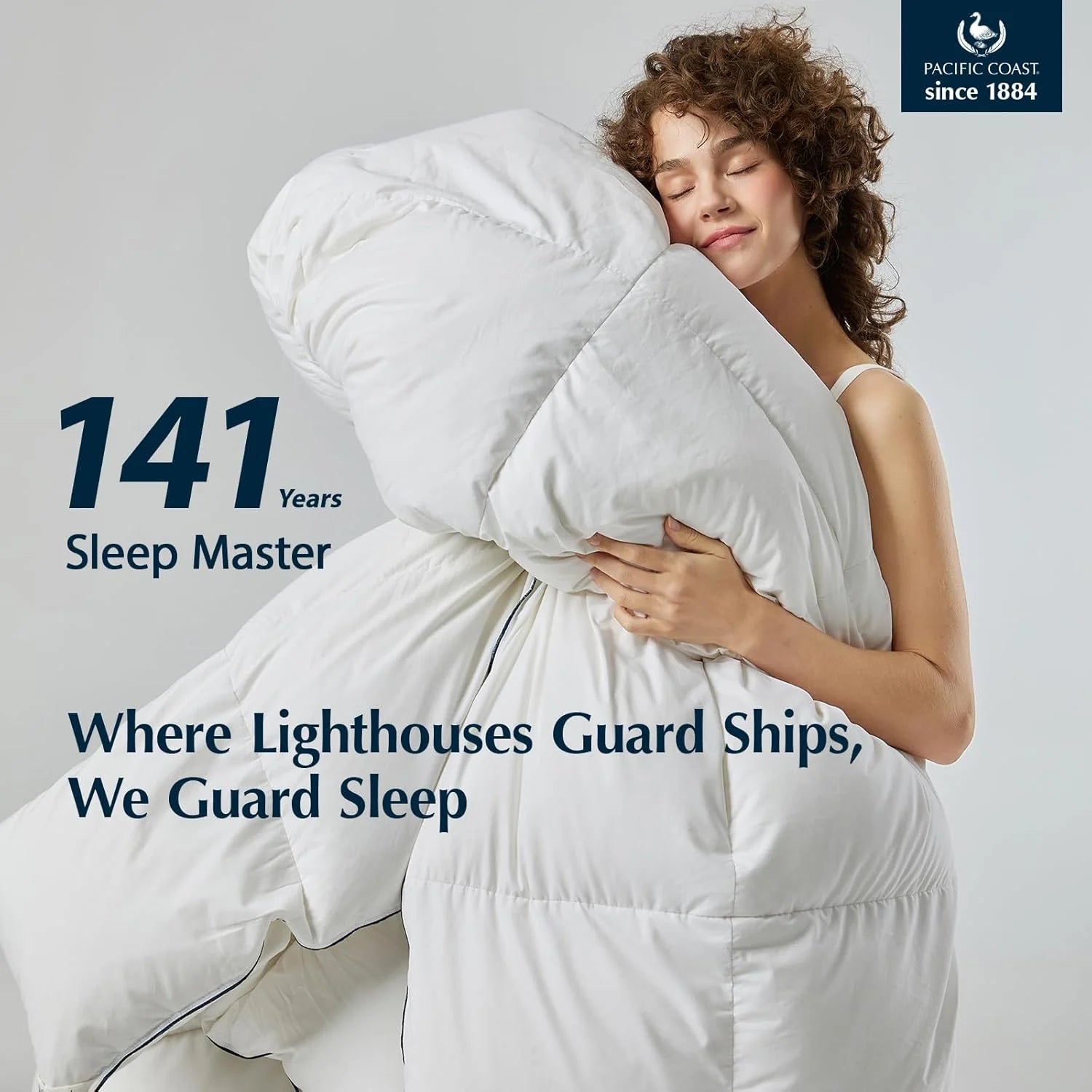 Goose feather duvet queen size, 100% cotton super fluffy white duvet core, soft and breathable