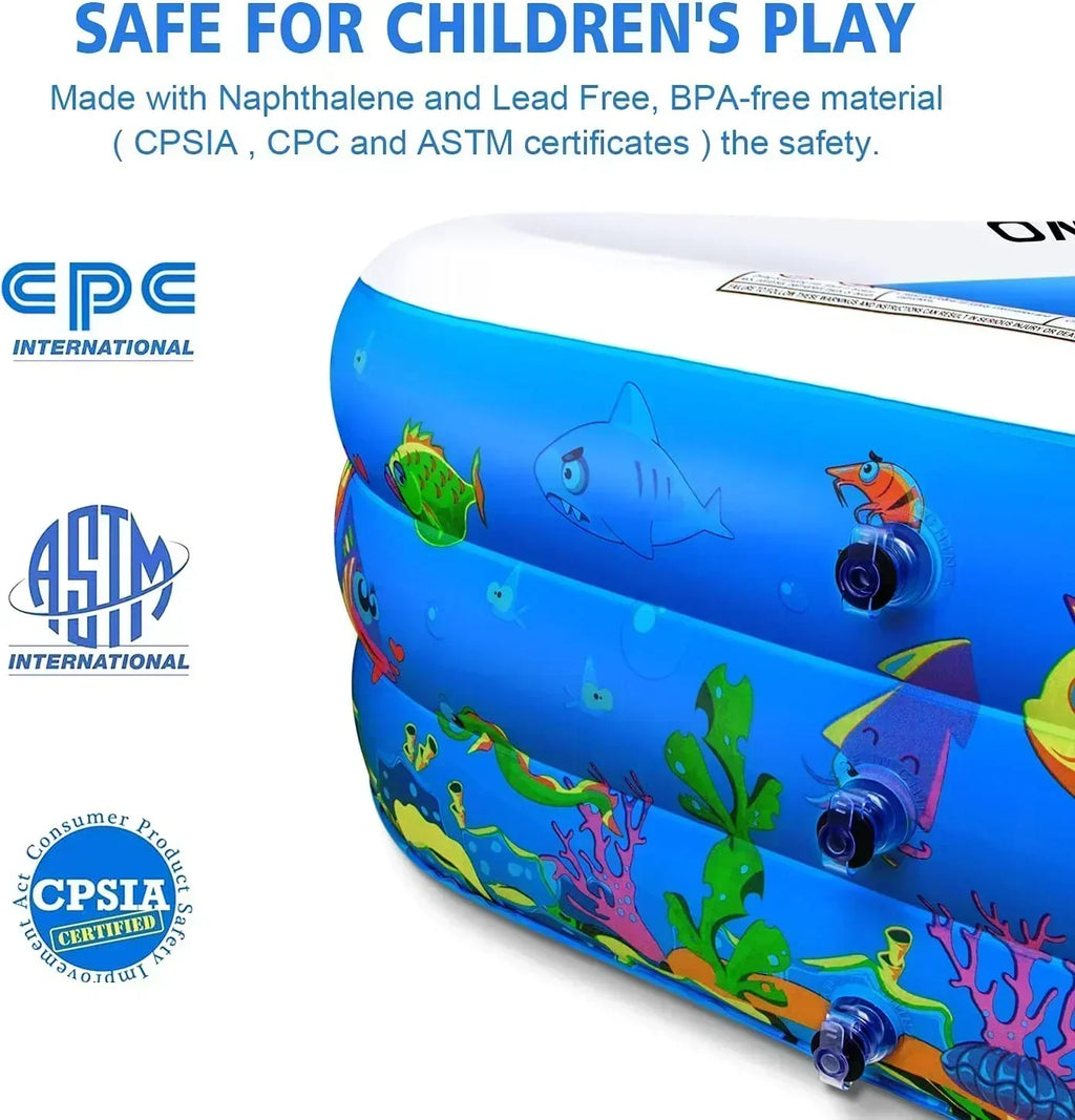 Inflatable Swimming Pool Kiddie Pools Family Lounge Pools Thickened Above Ground Family Pool