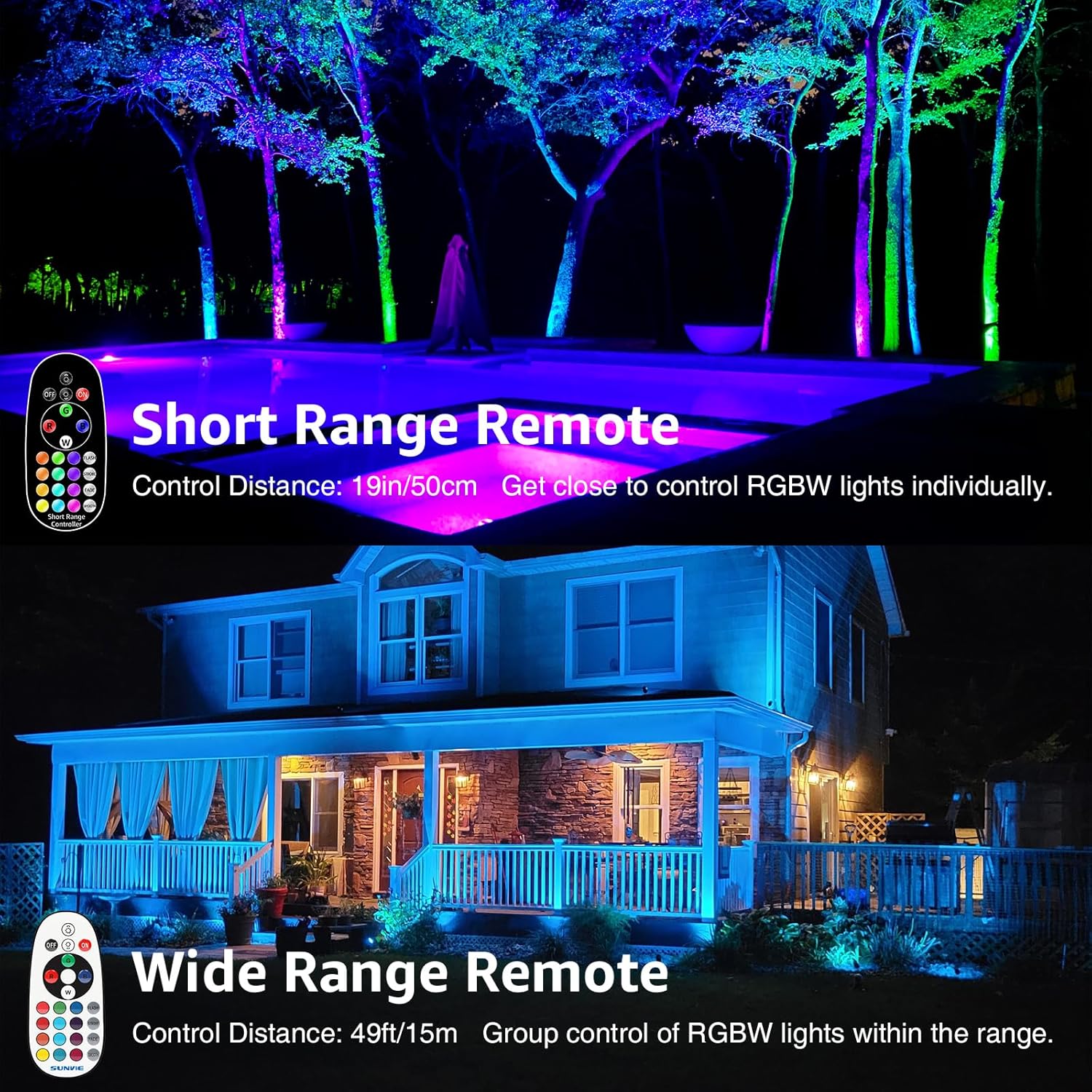 LED Landscape Lighting Kit Color Changing Waterproof Landscape Lights