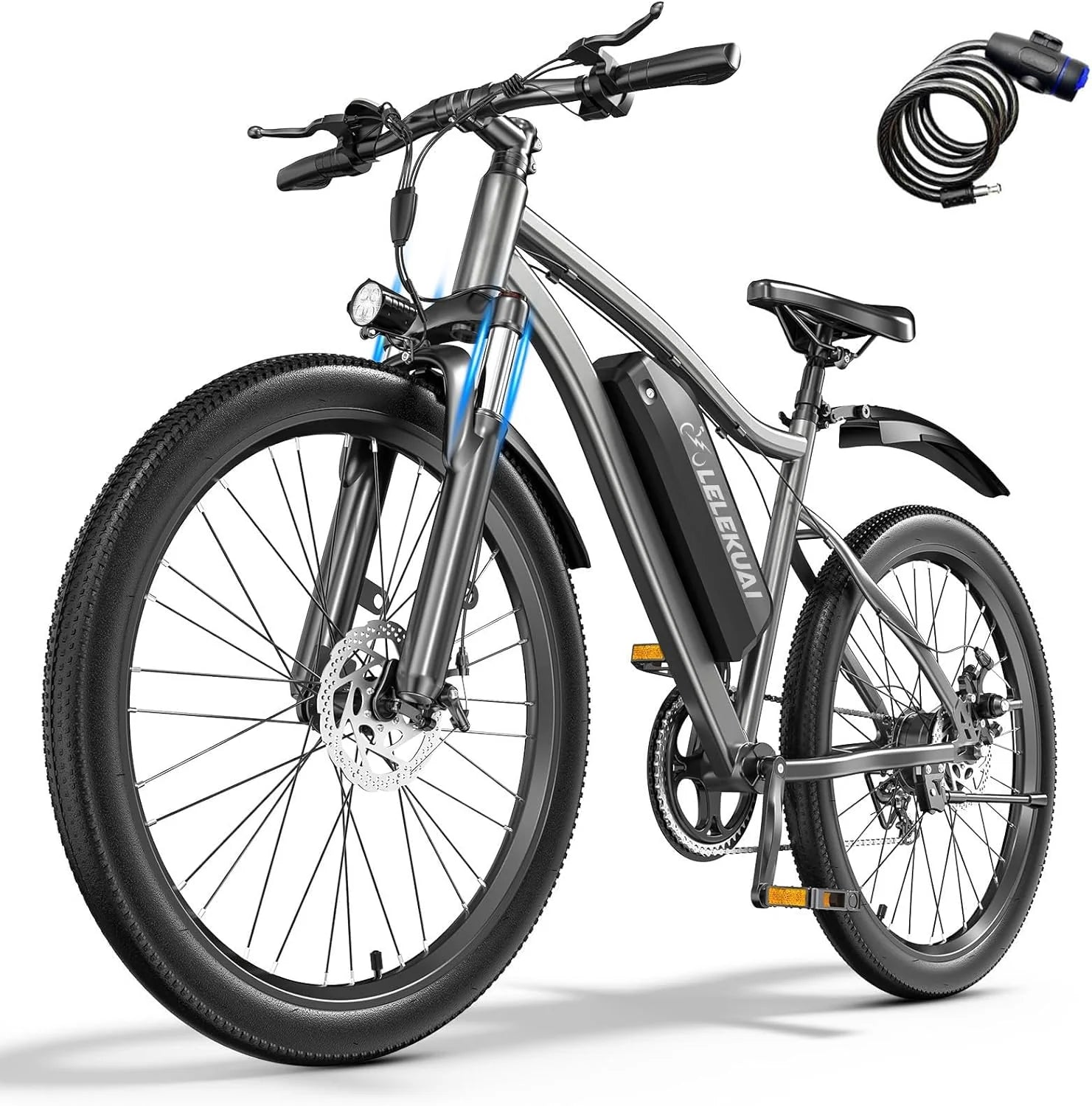 Electric Bike for Adults 26 Commuter Ebikes with 7-Speed Gears 25MPH Lightweight E Bike