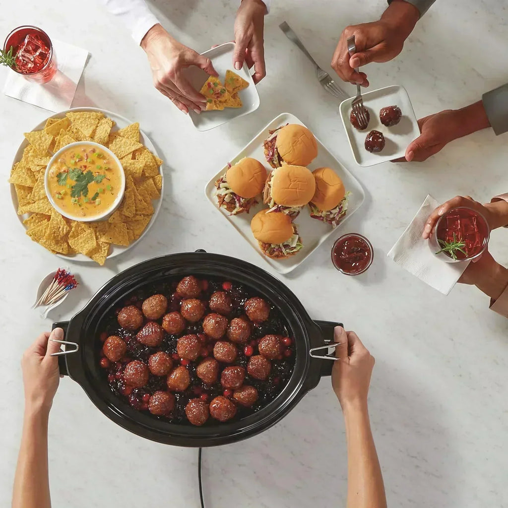 Slow Cooker Extra Large 10 Quart Stay or Go Portable With Lid Lock