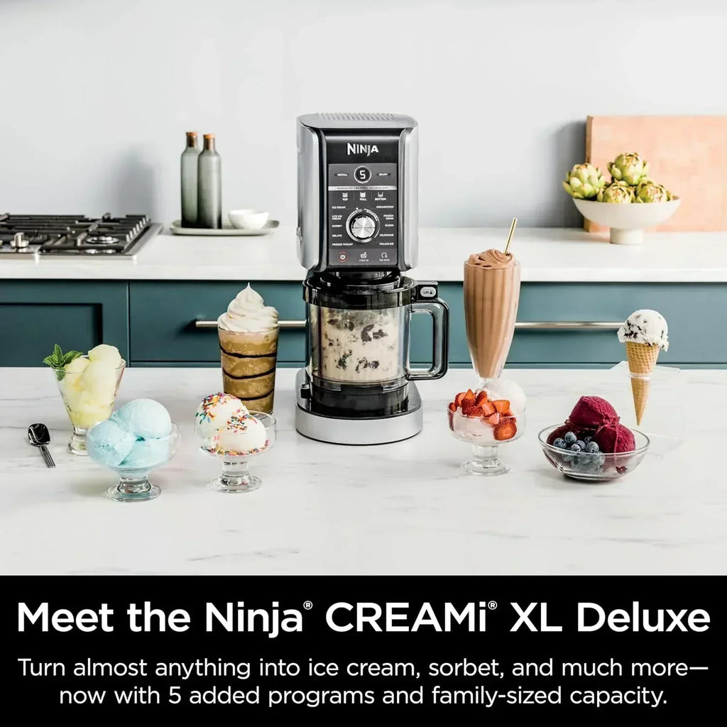Ninja NC301 CREAMi Ice Cream Maker for Gelato Mix-ins Milkshakes Sorbet Smoothie Bowls More