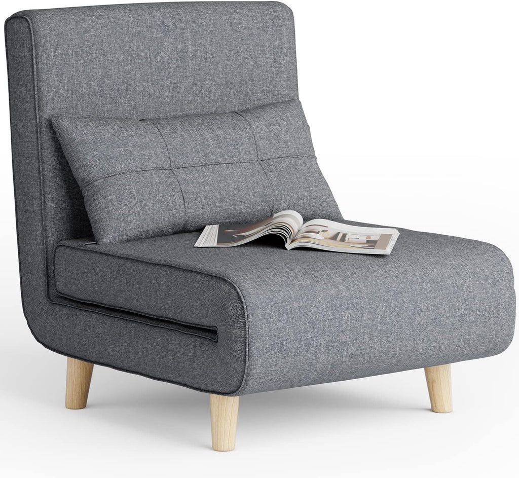 3-in-1 sleeper chair bed convertible chair bed futon sofa with adjustable backrest