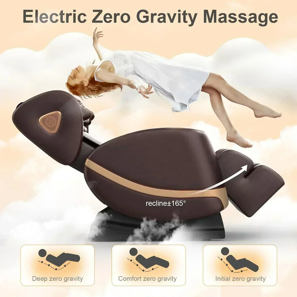 Full Body Massage Chair Zero Gravity Massage Chair with 10 Fixed Rollers Heating Foot Massage