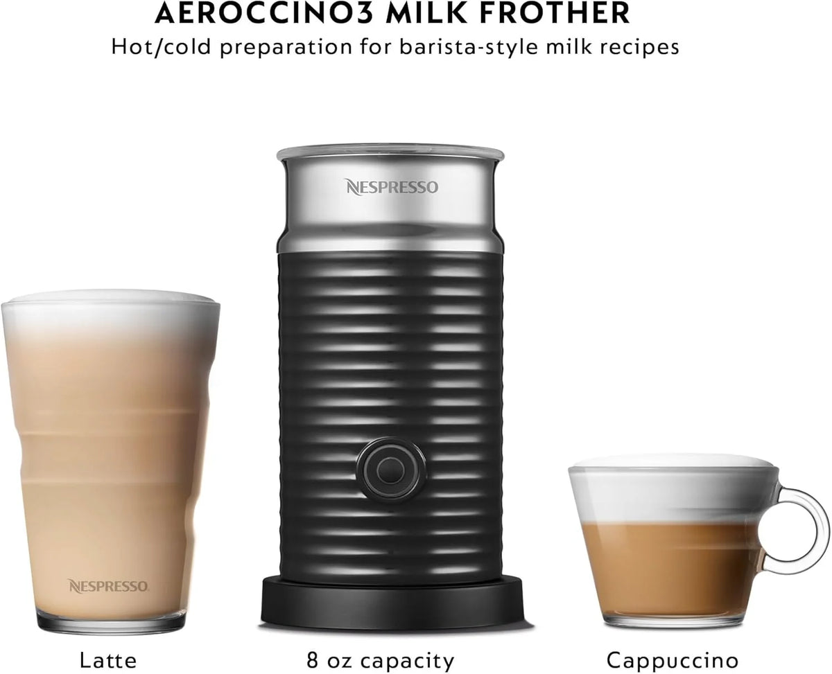 Nespresso Vertuo Plus Coffee and Espresso Maker by De'Longhi, Grey