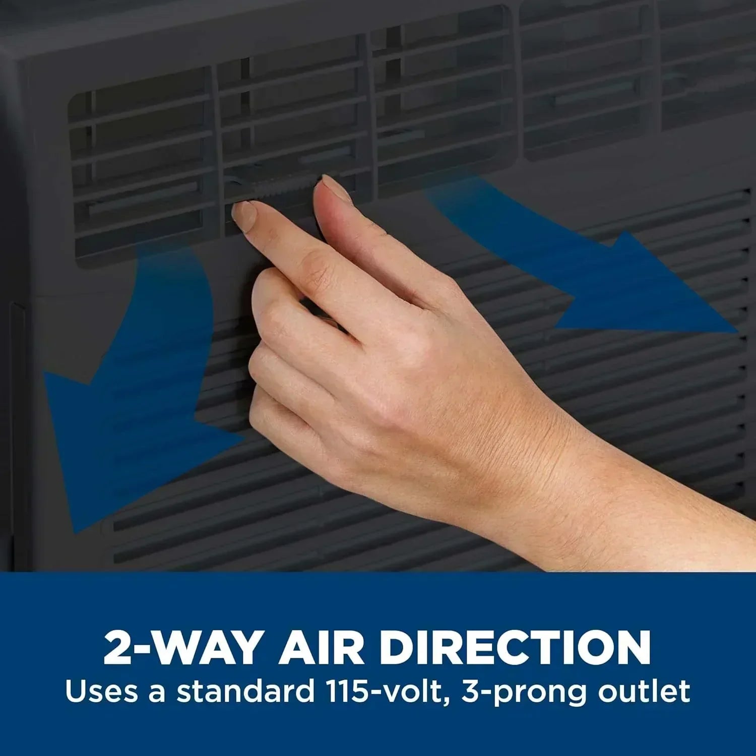 GE Window Air Conditioner Unit 5,000 BTU for Small Rooms up to 150 sq ft Manual Adjustable Fan