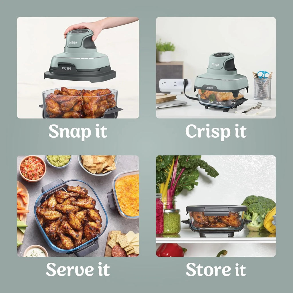 Ninja Crispi 4-in-1 Portable Glass Air Fryer Cooking System
