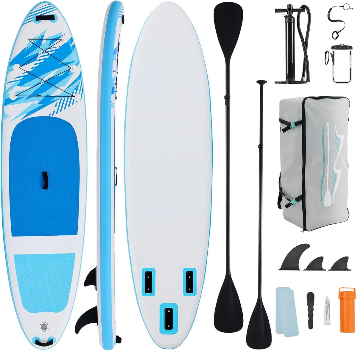 Inflatable Stand Up Paddle Board for All Skill Levels - Portable SUP Paddleboard