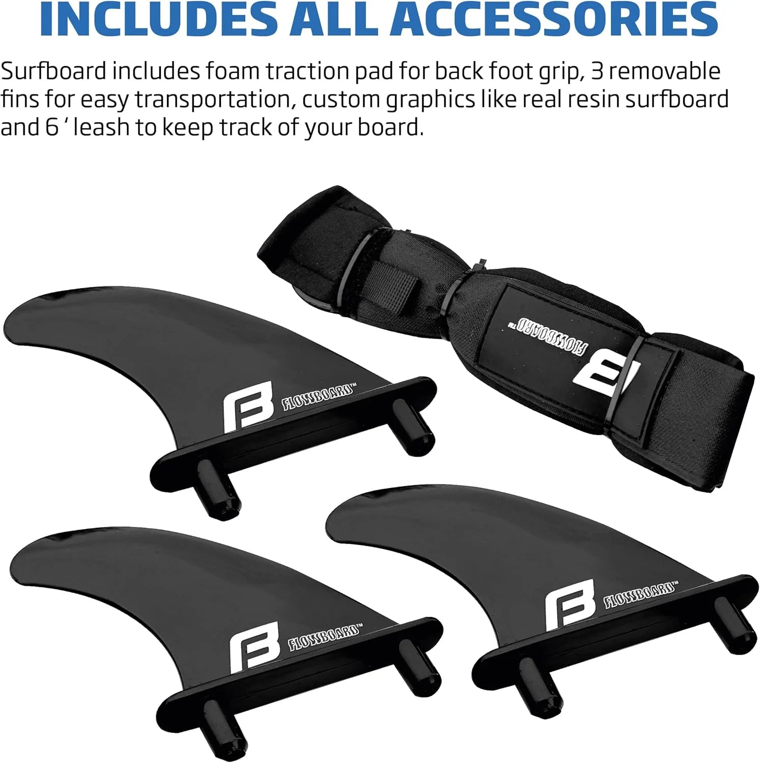 6 FUNBOARD Surfboard Softboard Foam Include (3) Fins 6 Foot Leash and (2) Wood Stringers