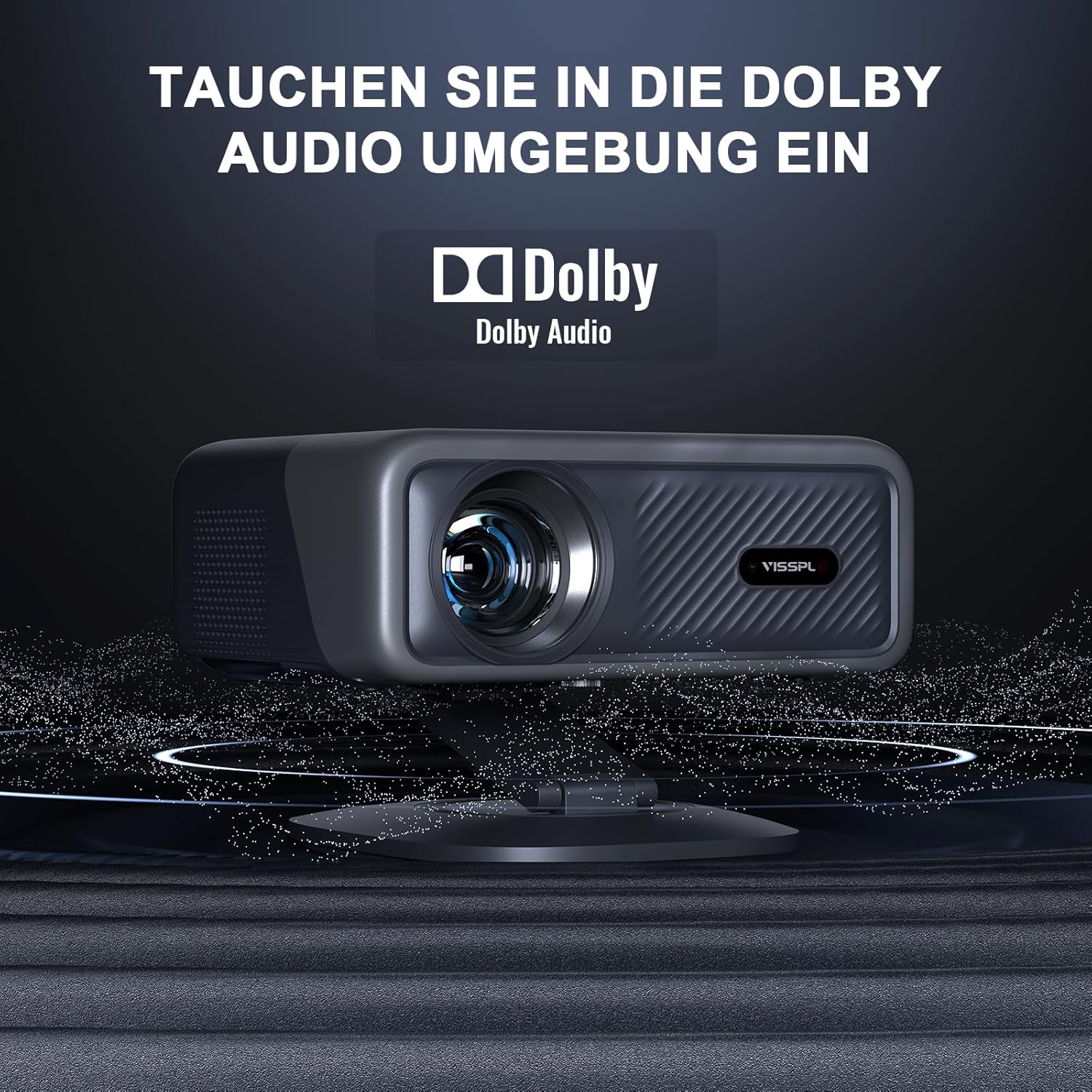 [Officially-Licensed APP & 2500 ANSI] 4K Projector with WiFi and Bluetooth,TOF Real-Time