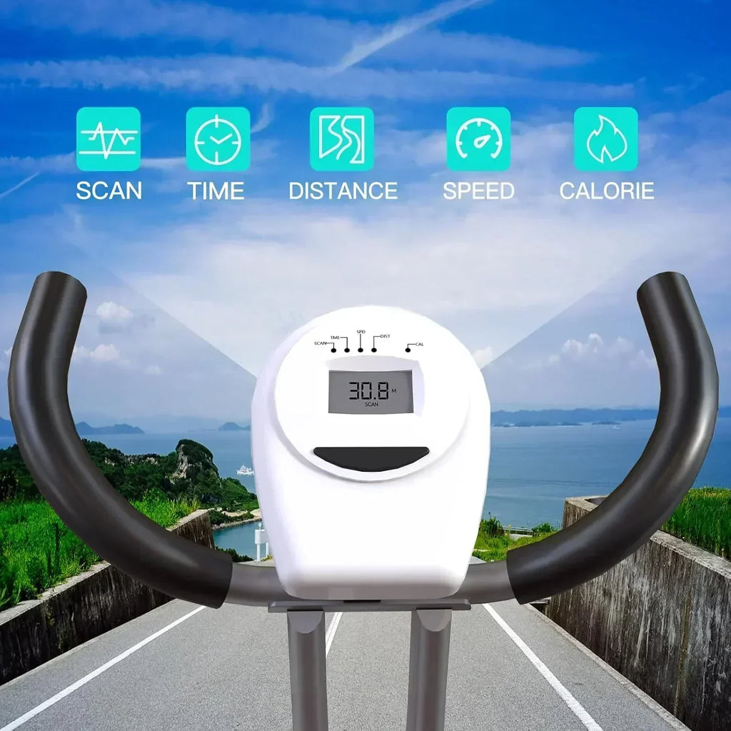 Foldable Exercise Bike Stationary Bikes  5 IN 1 Indoor Workout Cycling Bike Quiet Magnetic Resistance