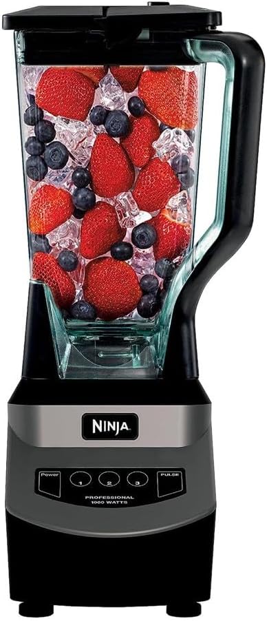 Ninja BL660 Professional Compact Smoothie and Food Processor Blender, 1100W, 3 Functions - Perfect for Frozen Drinks, Smoothies, Sauces, and More