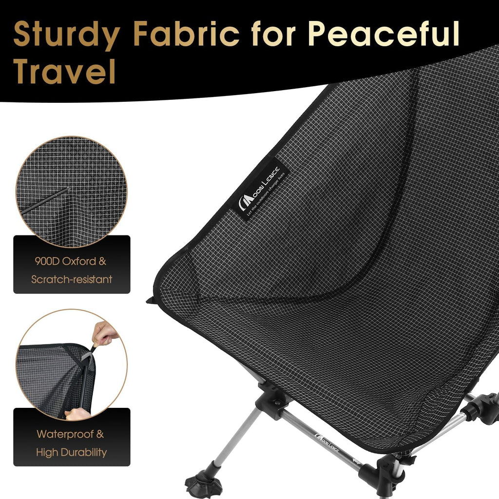 Portable Camping Chair Plus Folding Chair for Backpacking and Hiking