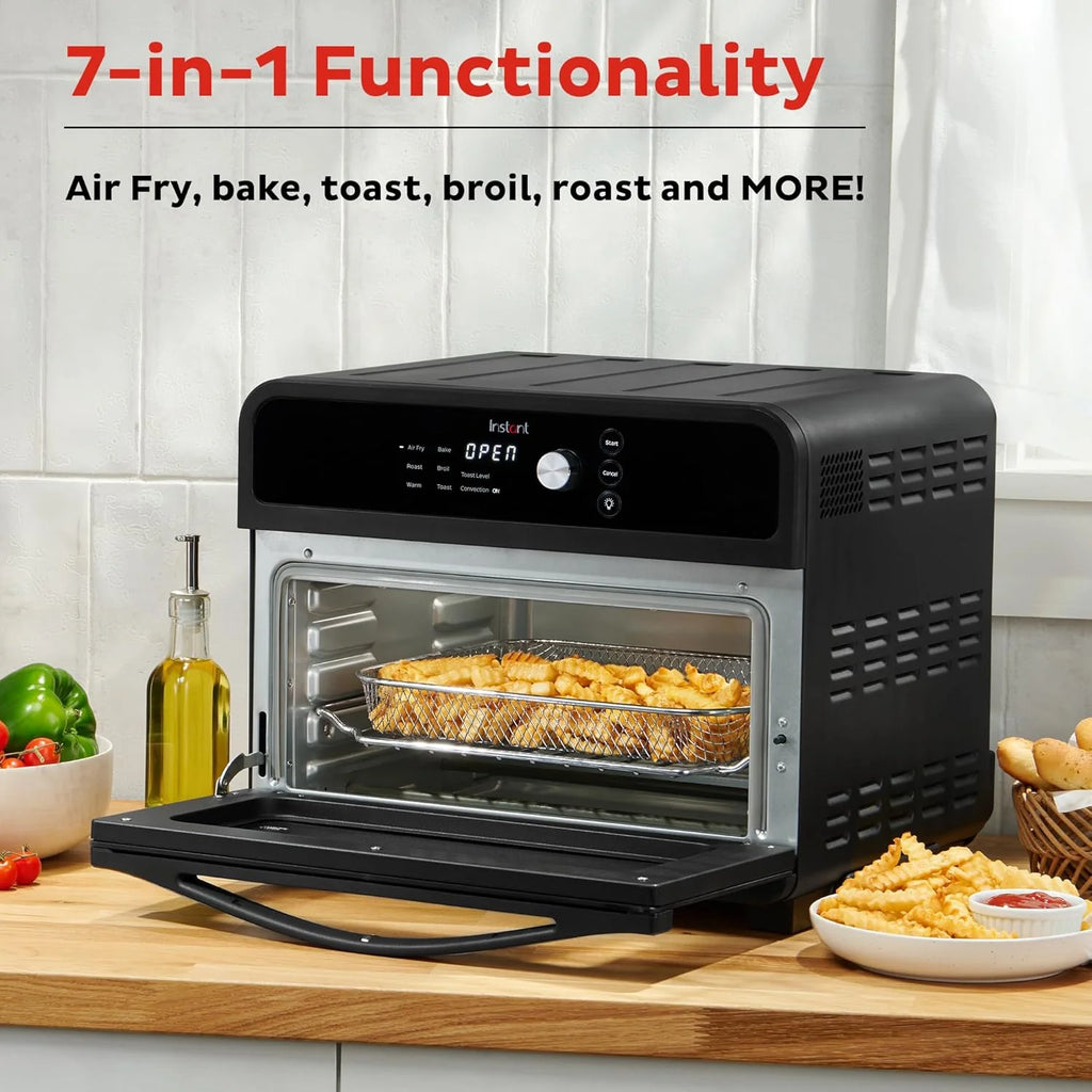 Instant Pot Omni Plus 19QT/18L Toaster Oven Air Fryer, 10-in-1 Functions, Fits 12 Pizza, Crisp, Broil, Bake, Roast, Toast, Warm, Convection, 100+ In-App Recipes, from the Makers of Instant Pot, Black