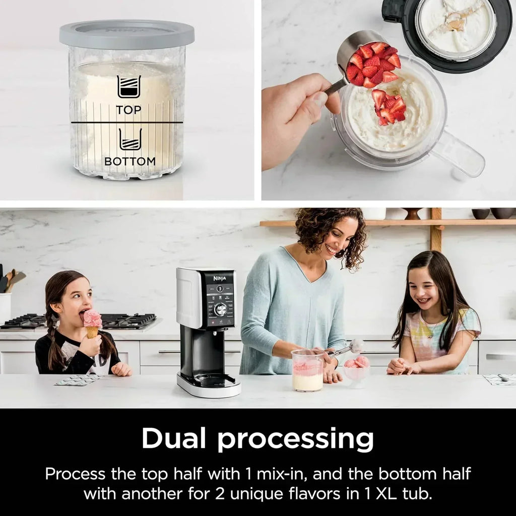 Ninja NC301 CREAMi Ice Cream Maker for Gelato Mix-ins Milkshakes Sorbet Smoothie Bowls More