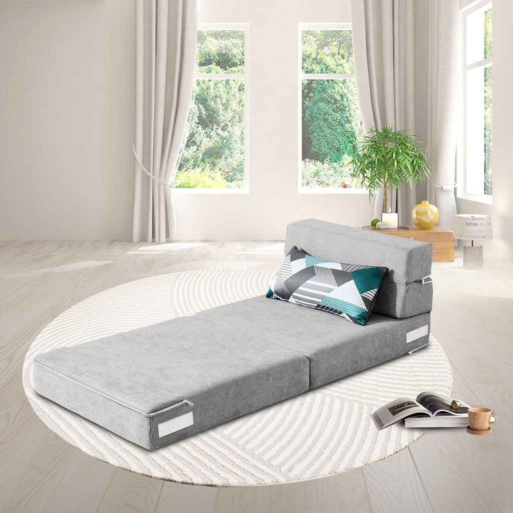 60 inch pull out sofa bed memory foam sofa with 2 pillows futon bed guest bed and pull out sofa