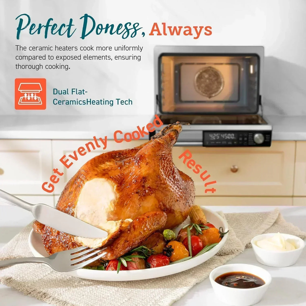 COSORI 11-in-1 air fryer 13-quart capacity combines grilling toasting baking and reheating