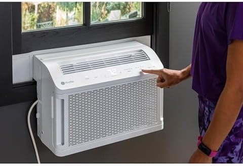 PHNT10CC Clearview Air Conditioner 10,300, Inverter Technology, Ultra Quiet, Medium Rooms up to 450 Sq. FT, Full Window View with Easy Installation, Energy-Efficient Cooling, 10300 BTU, White