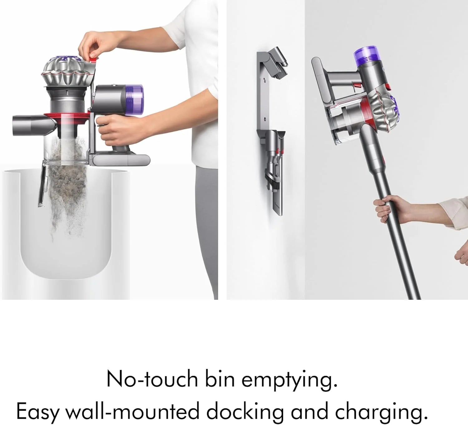 Dyson V8 Cordless Vacuum, Cleans Hard Floors and Carpets, Detangles, Converts to Handheld, 115AW, 2 Power Modes, Up to 40 Minutes1
