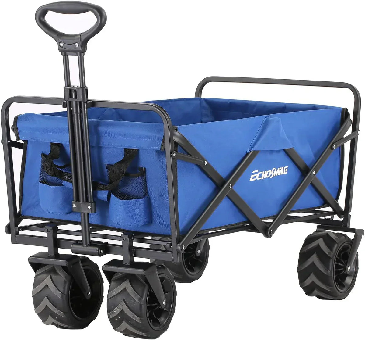 Heavy Duty 350 lb Capacity Foldable Caravan Outdoor Folding Camping Caravan Portable Grocery Cart