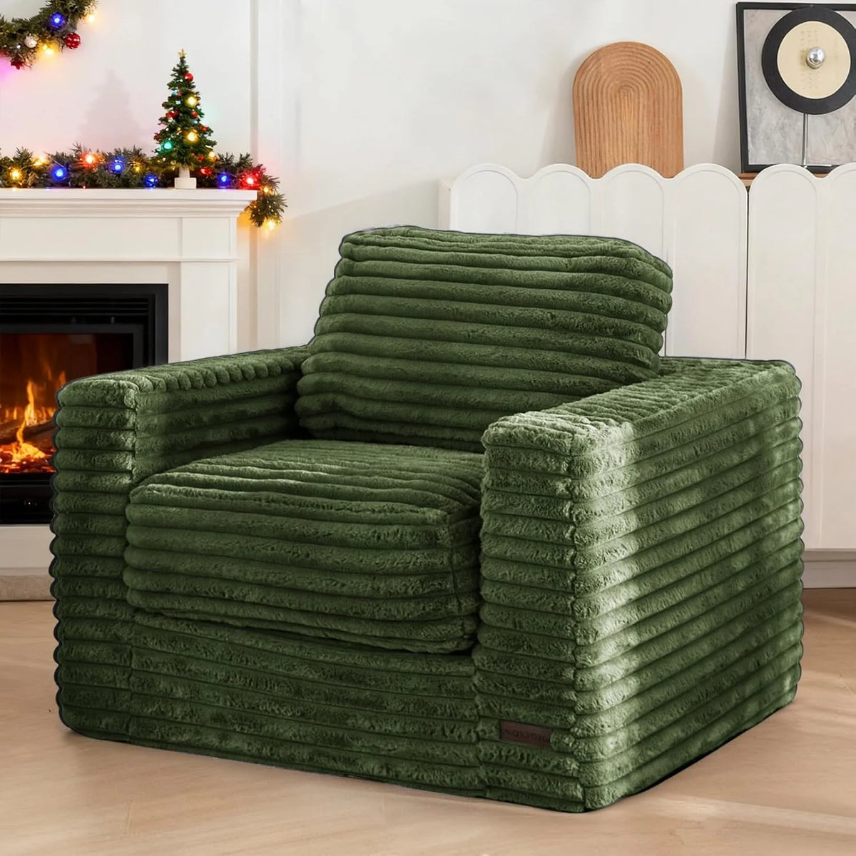 MAXYOYO Lazy Sofa Chair, Soft Cushioned Double Seat Floor Sofa