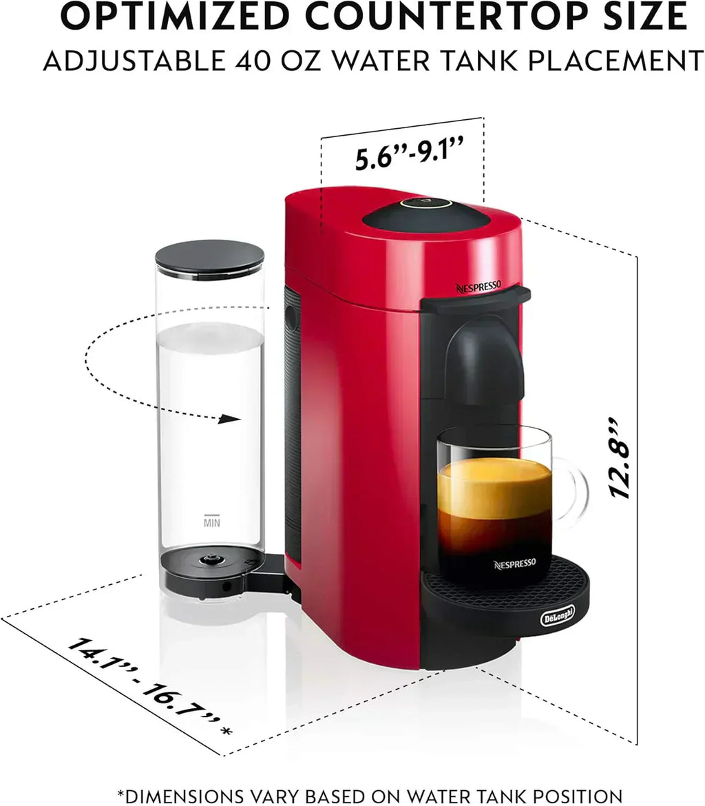 Nespresso Vertuo Plus Coffee and Espresso Maker by De'Longhi