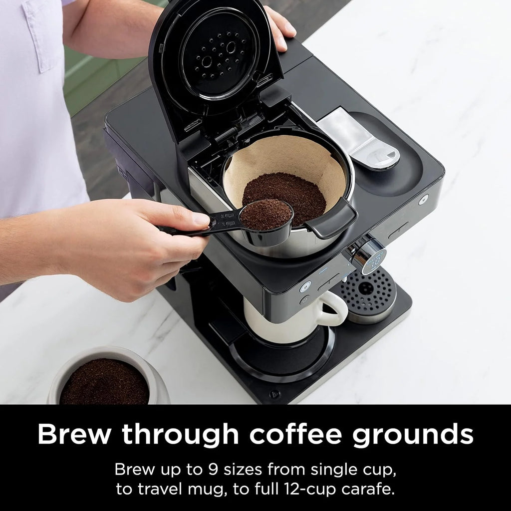Ninja Espresso & Coffee Maker & Barista System 3 Espresso Brew Styles Single-Serve Coffee