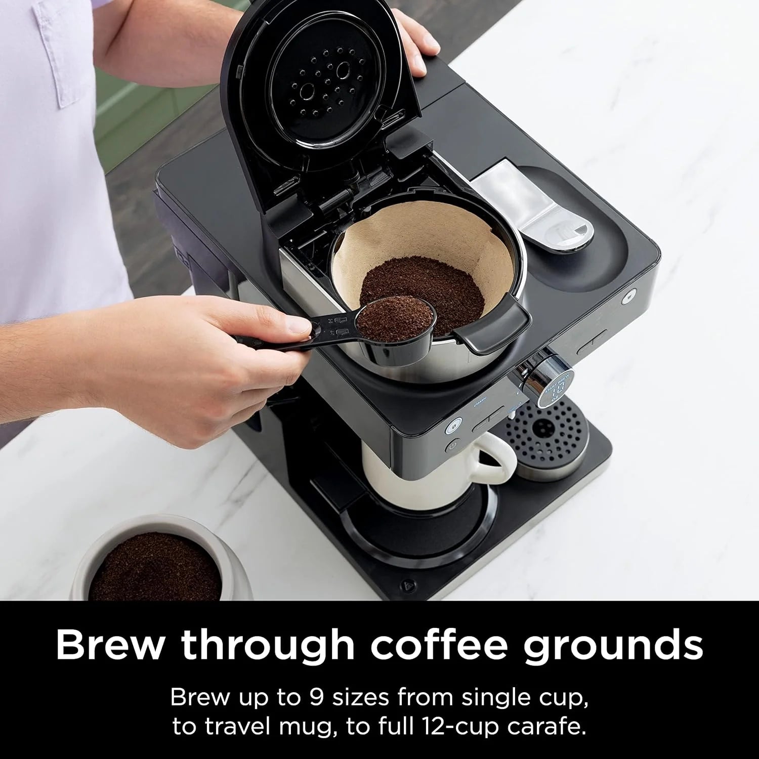 Ninja Espresso & Coffee Maker & Barista System 3 Espresso Brew Styles Single-Serve Coffee