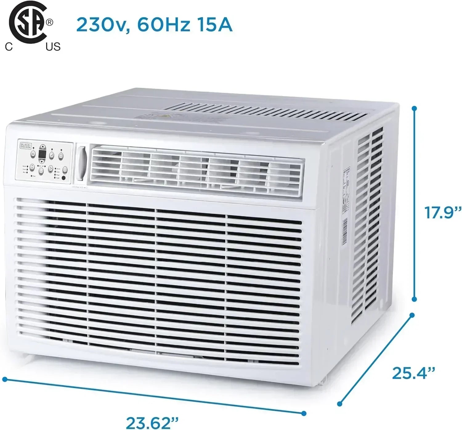 BLACK+DECKER Window Air Conditioner 5000 BTU Cools Up to 150 Square Feet AC Mechanical Controls