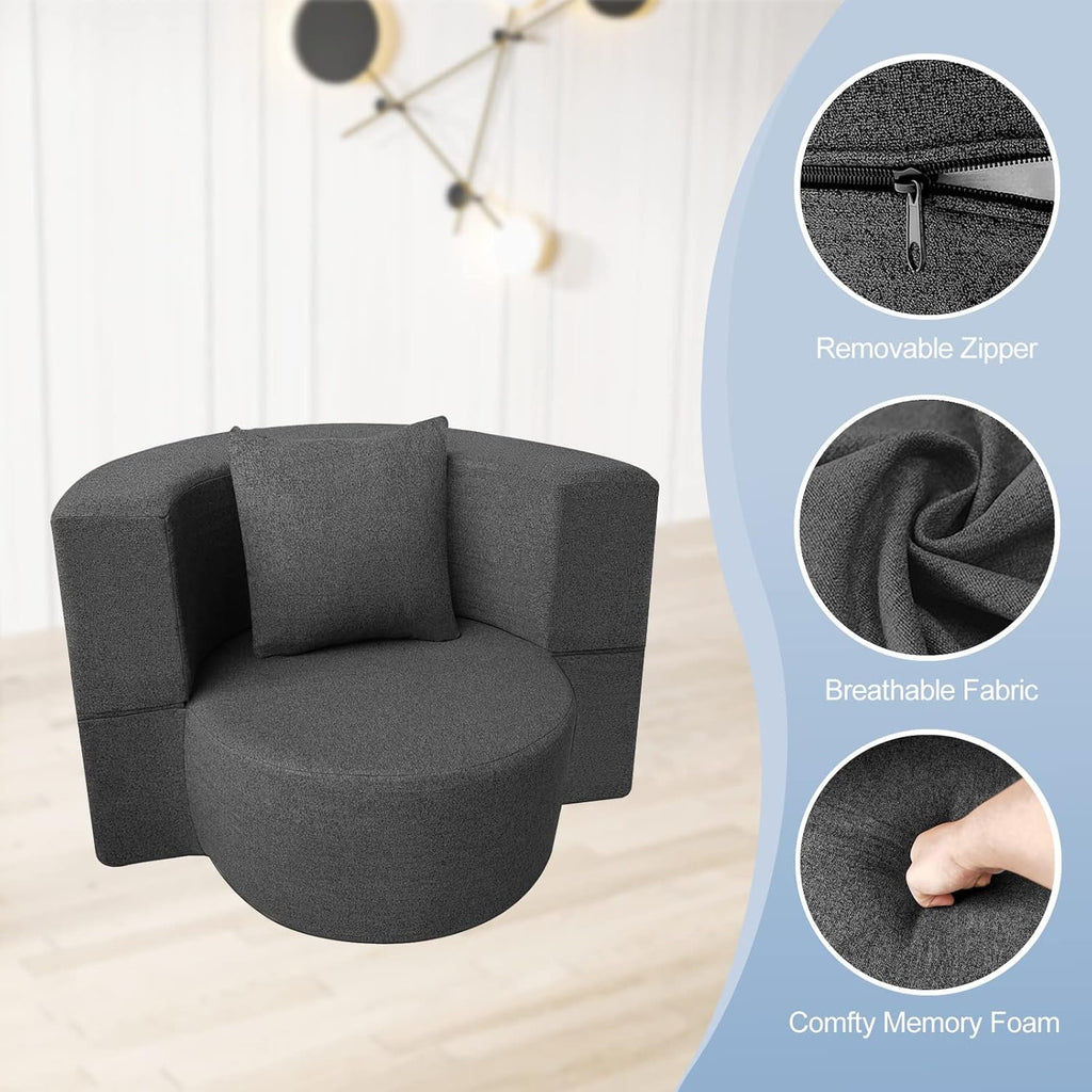60 inch pull out sofa bed memory foam sofa with 2 pillows futon bed guest bed and pull out sofa