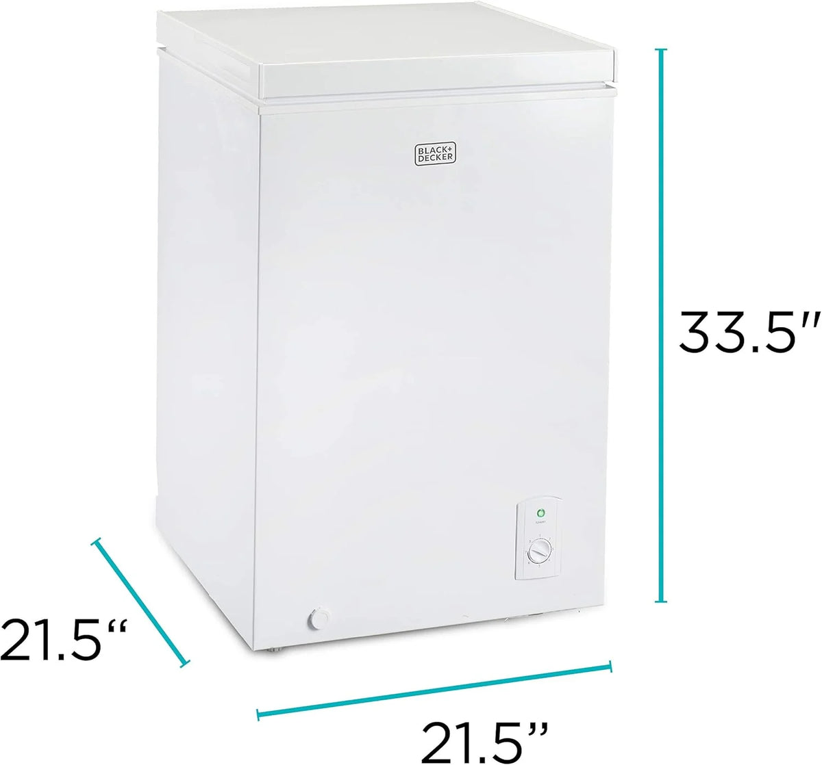 BLACK+DECKER 2.0 Cu. Ft. Compact Chest Freezer, Deep Freezer Holds Up To 70 Lbs. of Frozen Food