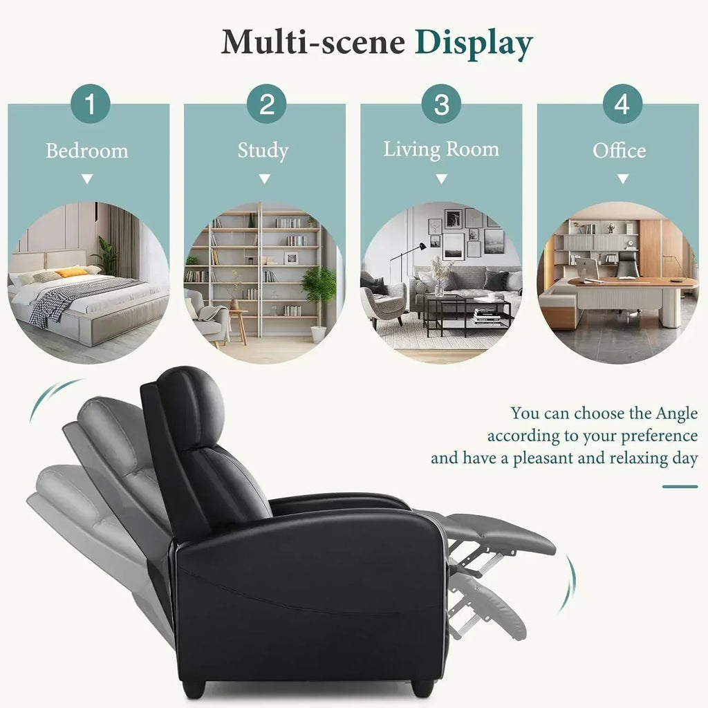Adult recliner living room massage recliner adjustable home theater chair single sofa