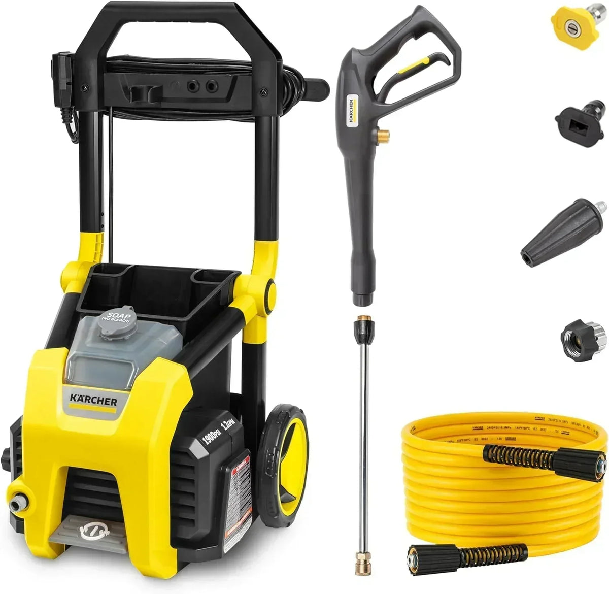 Kärcher Pressure Washer K1700 3 nozzles detergent box