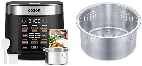 COSORI Rice Cooker 10 Cup 24h Keep Warm 18 Functions Fuzzy Logic Rice Maker