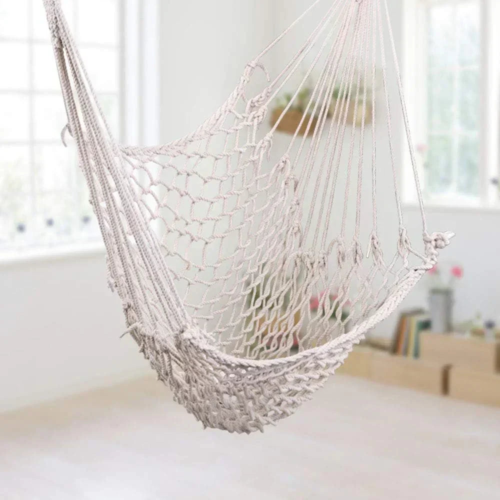 ONCLOUD Hammock Chair Hanging Rope Swing Load Capacity Macrame Hammock Swing Seat
