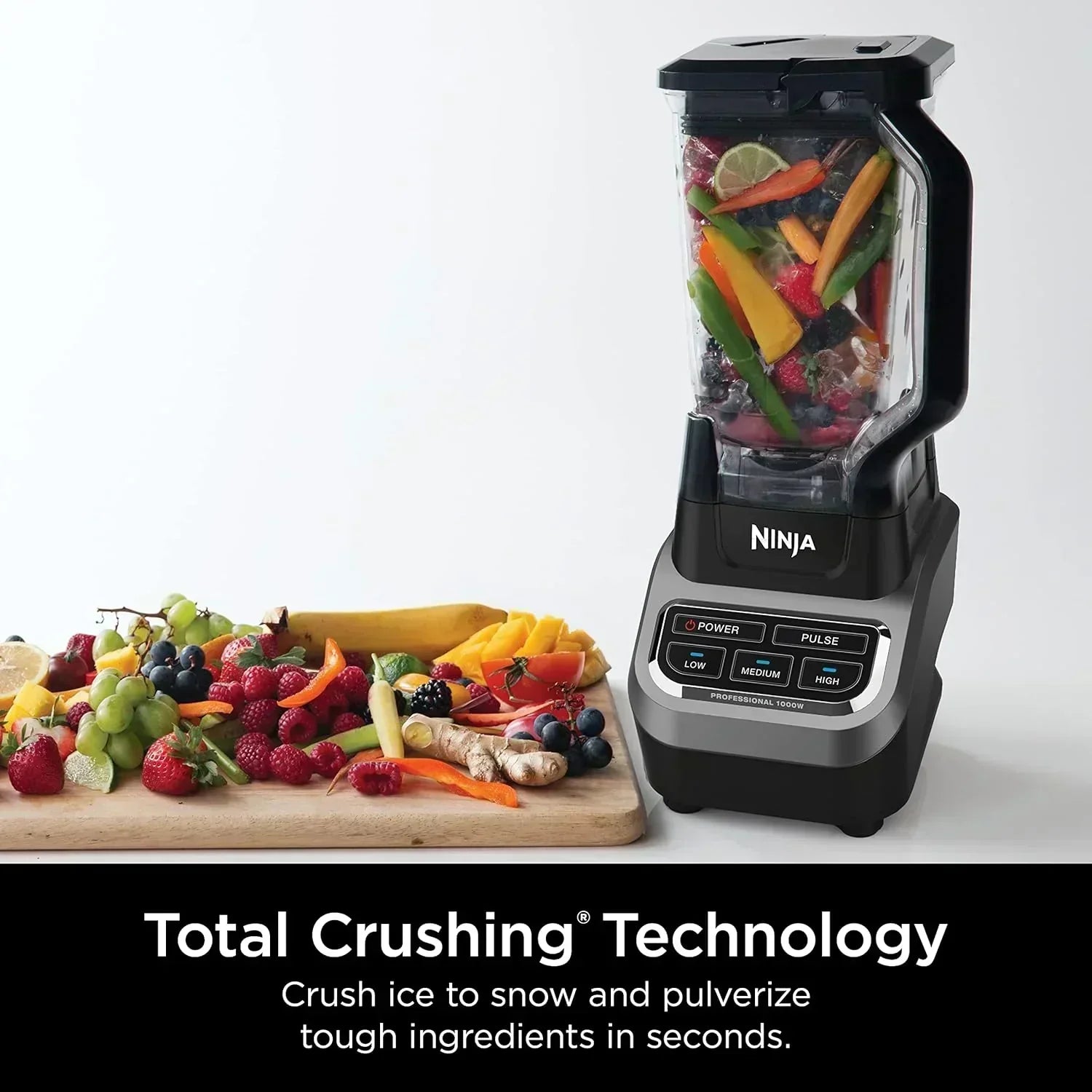 Ninja BL660 Professional Compact Smoothie and Food Processor Blender 1100W 3 Functions