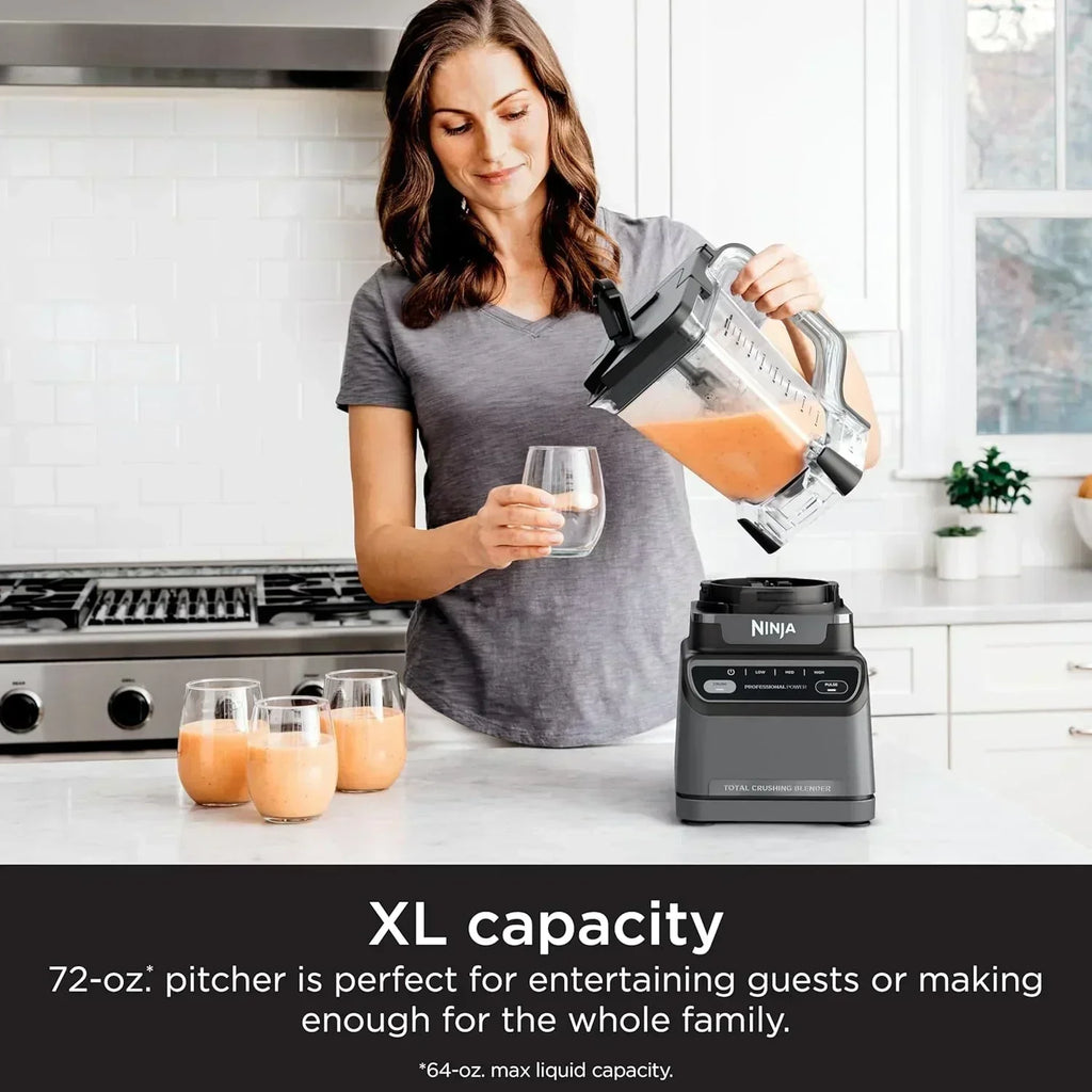 Ninja BL610 Professional 72 Oz Countertop Blender 1000-Watt Base Total Crushing Technology