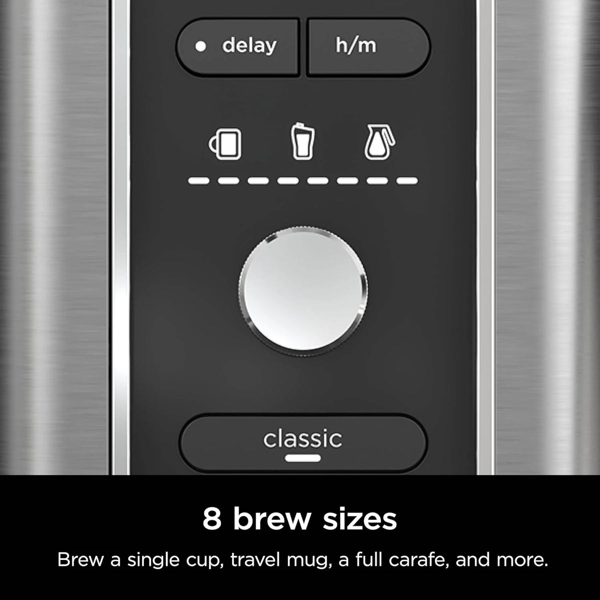 Extra Large Hot and Iced Coffee Maker with Fast Cold Brew, 4 Brewing Methods, 8 Sizes (Small to Travel), Single-Cup Coffee Maker, 12-Cup Capacity