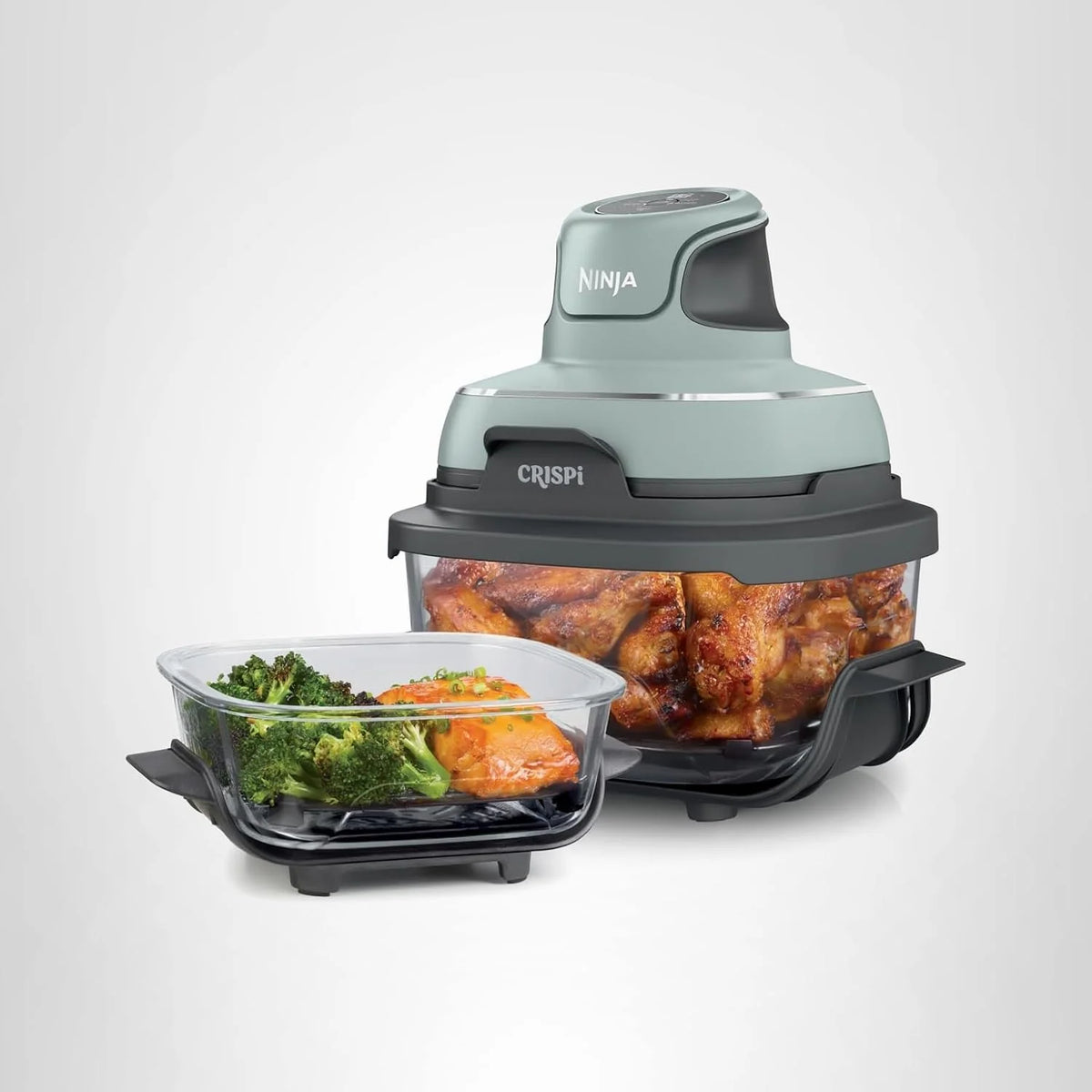 Ninja Crispi 4-in-1 Glass Air Fryer 4QT Glass Containers Microwave,Freezer,Dishwasher Safe
