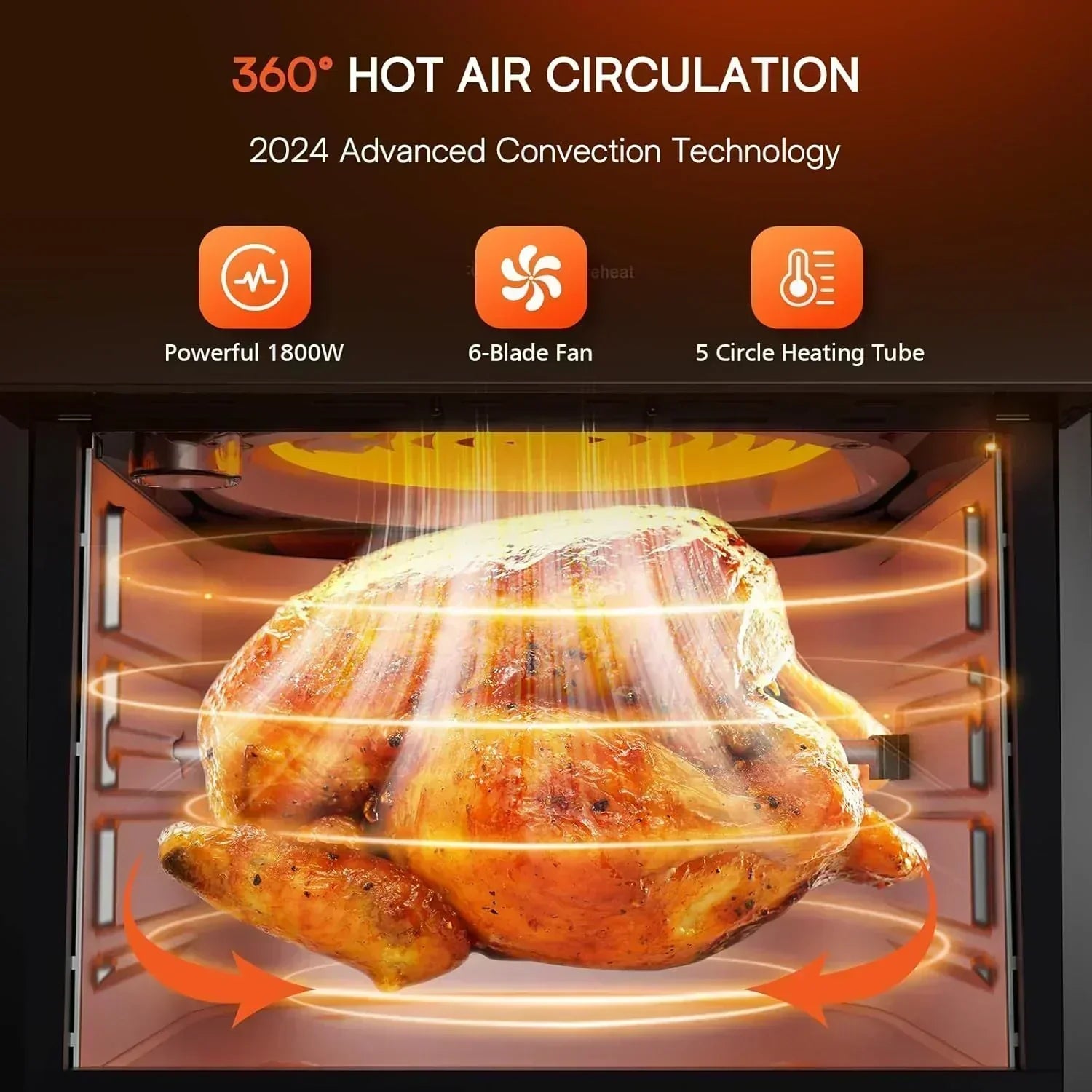 Nuwave Brio 15.5Qt Air Fryer Oven quickly reheats bakes and dehydrates food