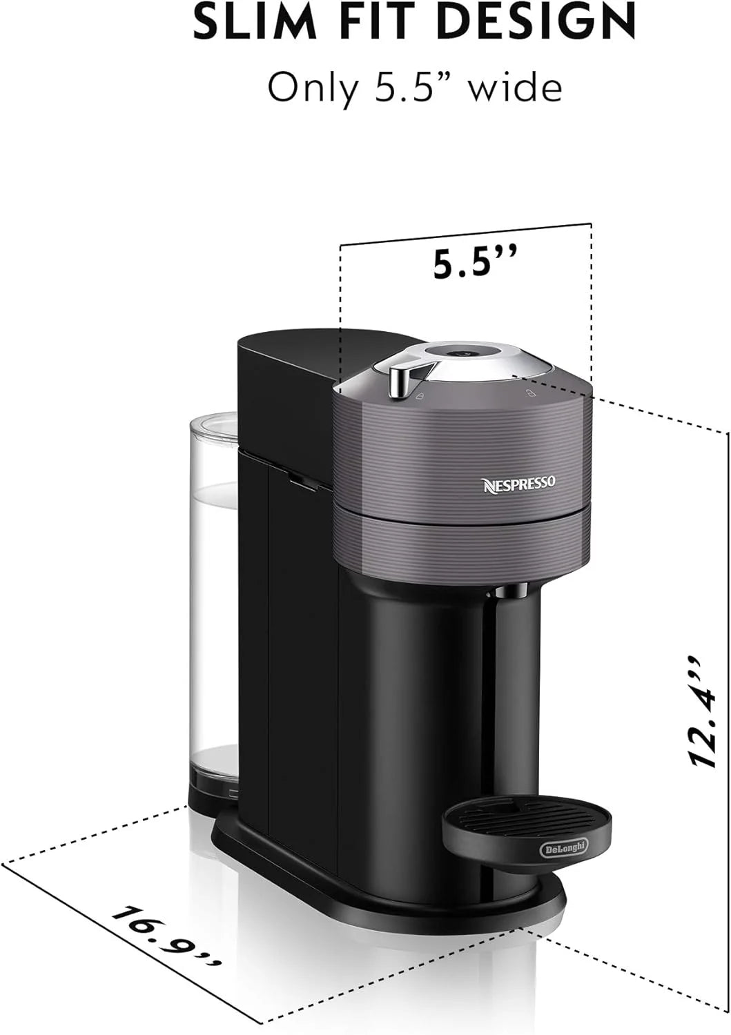 Nespresso Vertuo Next by De��Longhi White Coffee & Espresso Machine