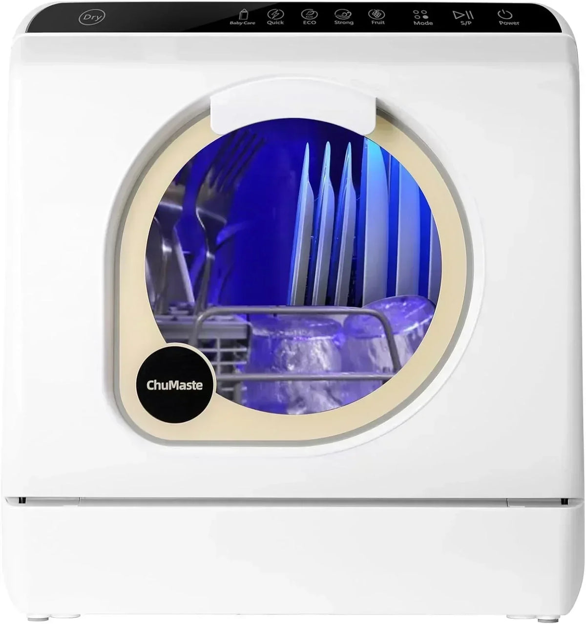 Mini countertop dishwasher Compact dishwasher Double spray arms Portable countertop dishwasher