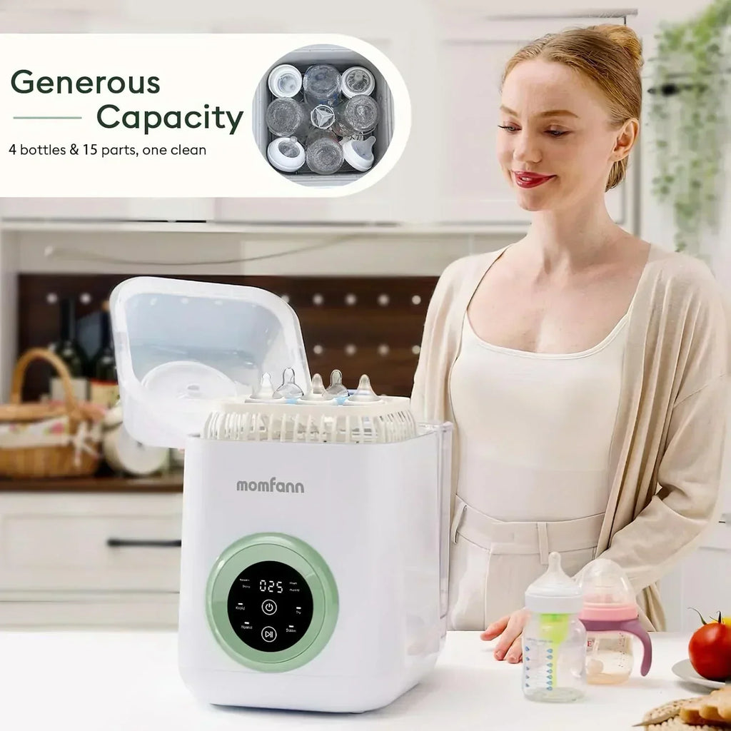 Baby Bottle Washer-19 Min Rapid Wash Sterilizer and Dryer All-in-One Cleaner Bottles Pump Parts